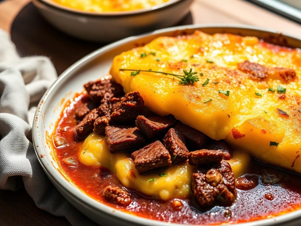 Escondidinho de carne-seca