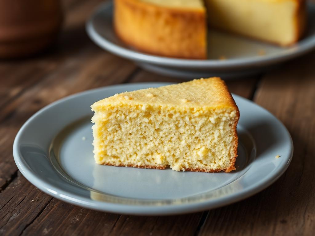 Bolo de fubá cremoso